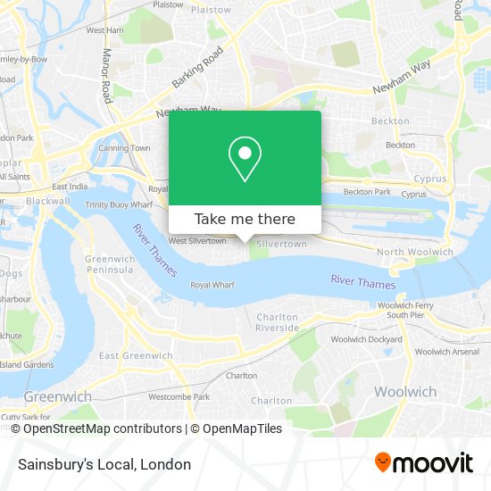 Sainsbury's Local map
