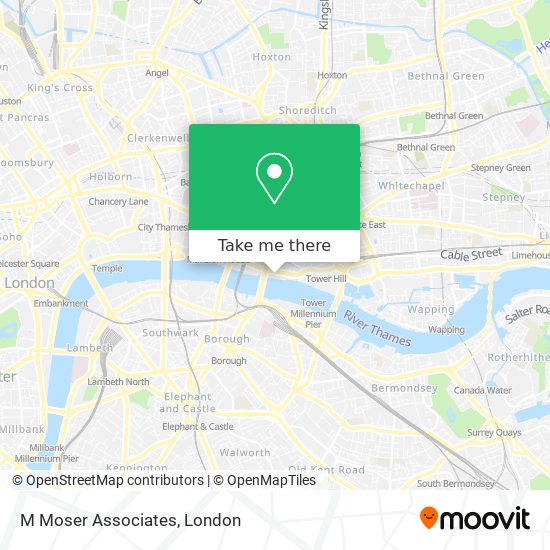 M Moser Associates map