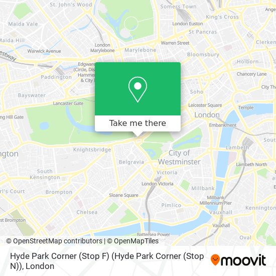 Hyde Park Corner (Stop F) (Hyde Park Corner (Stop N)) map
