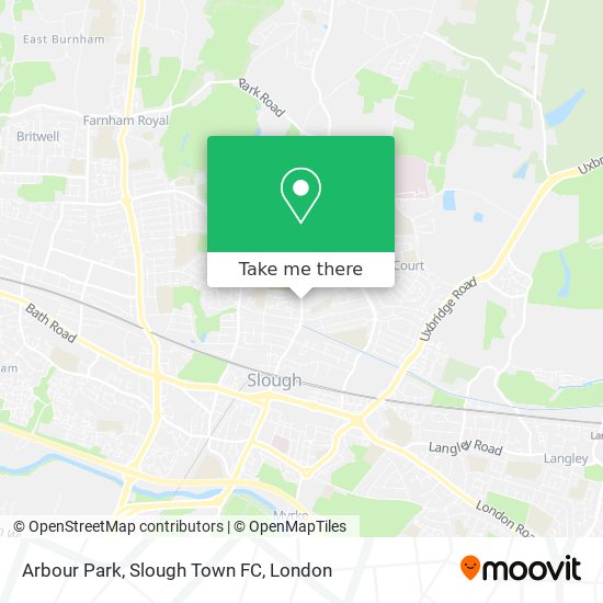 Arbour Park, Slough Town FC map