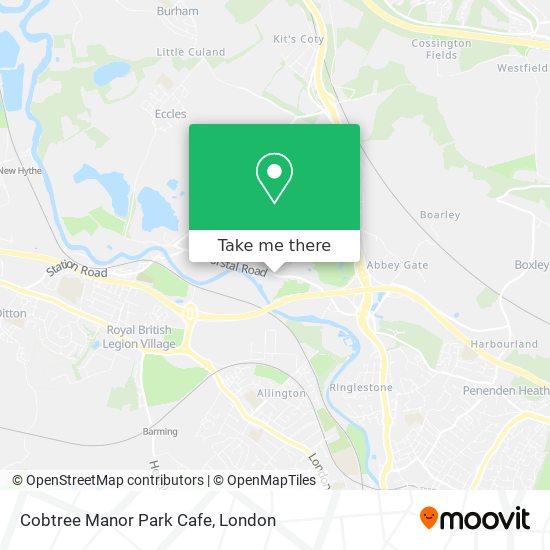 Cobtree Manor Park Cafe map