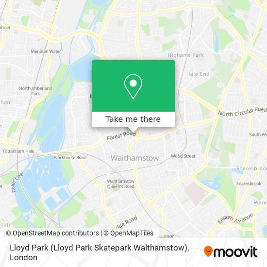 Lloyd Park (Lloyd Park Skatepark Walthamstow) map