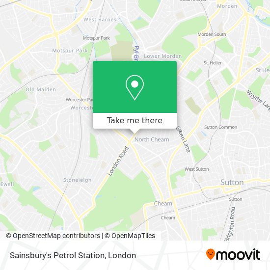 Sainsbury's Petrol Station map