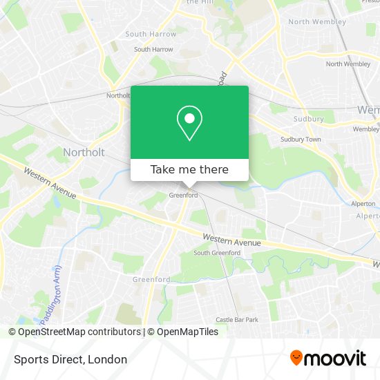Sports Direct map