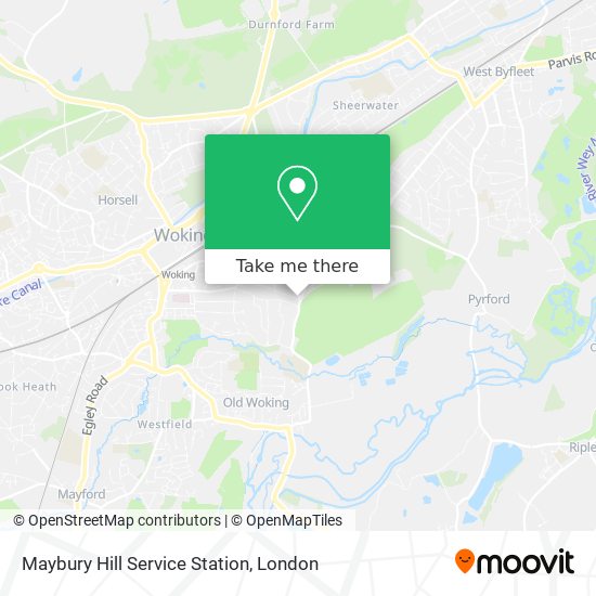 Maybury Hill Service Station map