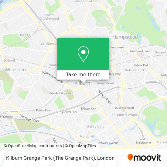 Kilburn Grange Park (The Grange Park) map