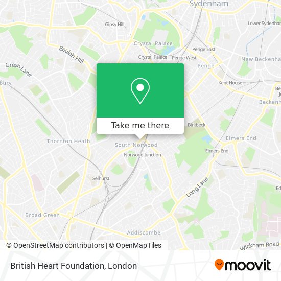 British Heart Foundation map