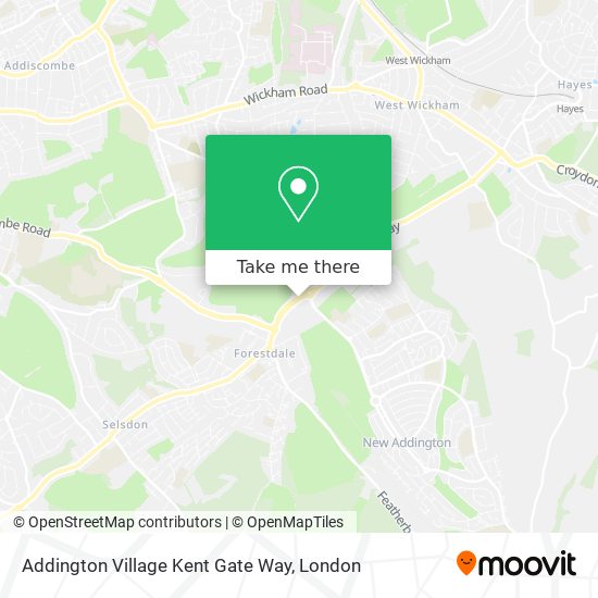 Addington Village Kent Gate Way map