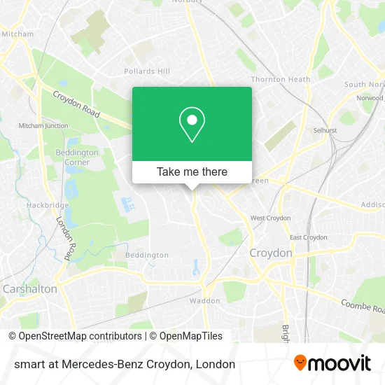 smart at Mercedes-Benz Croydon map