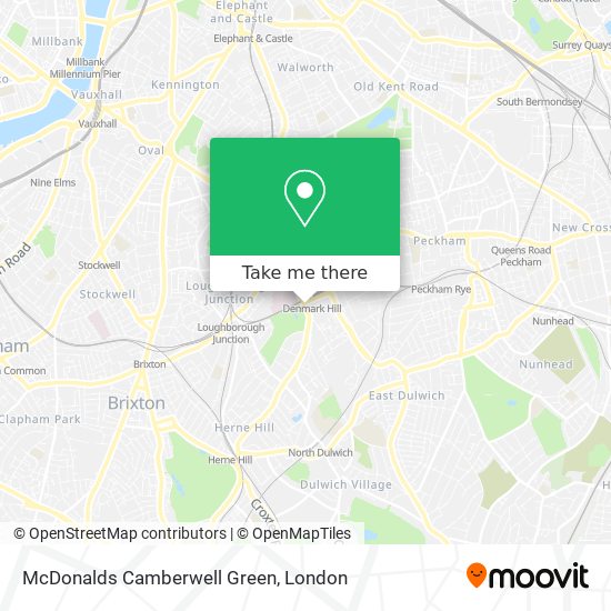 McDonalds Camberwell Green map