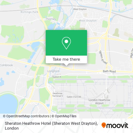 Sheraton Heathrow Hotel (Sheraton West Drayton) map