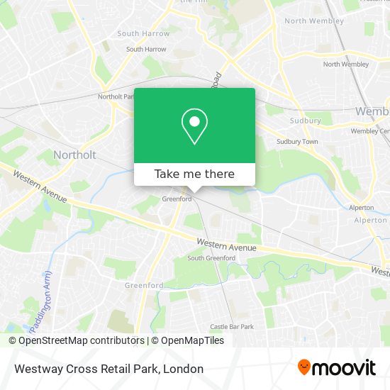 Westway Cross Retail Park map