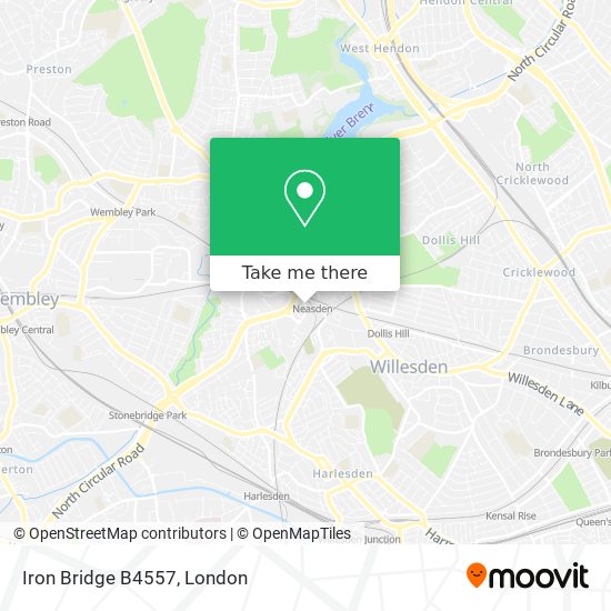 Iron Bridge B4557 map