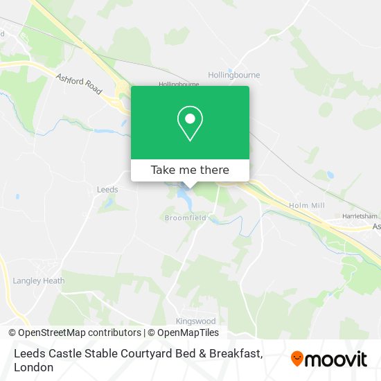 Leeds Castle Stable Courtyard Bed & Breakfast map