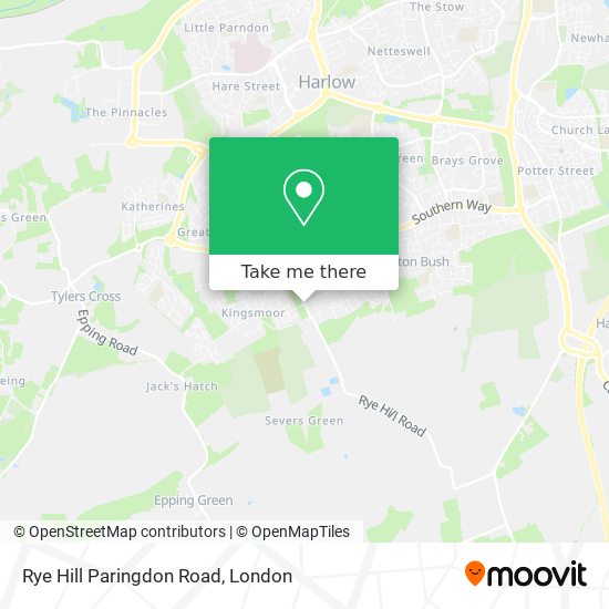 Rye Hill Paringdon Road map