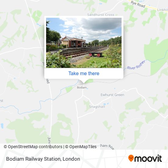 Bodiam Railway Station map