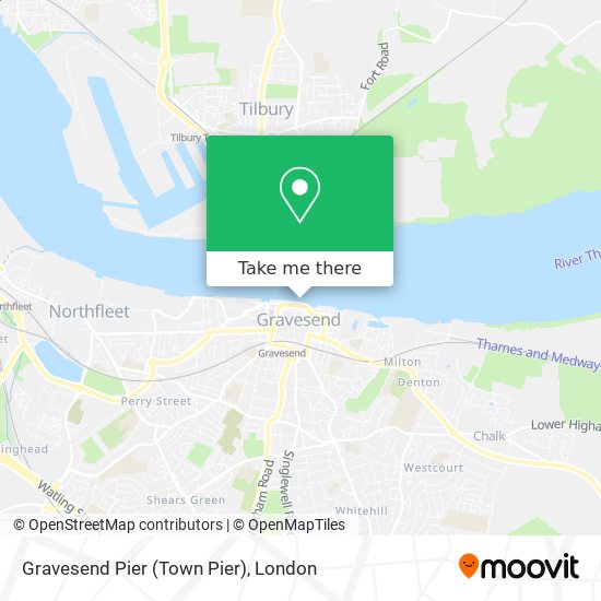 Gravesend Pier (Town Pier) map