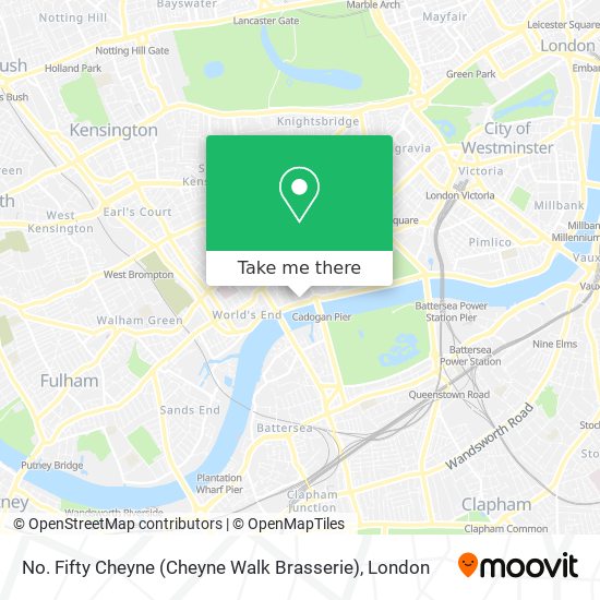 No. Fifty Cheyne (Cheyne Walk Brasserie) map