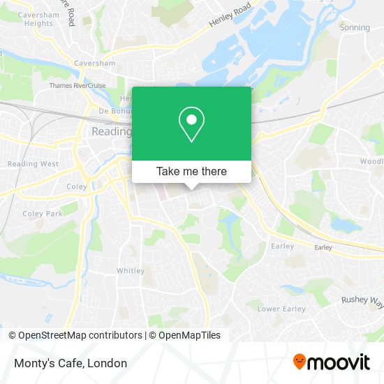 Monty's Cafe map
