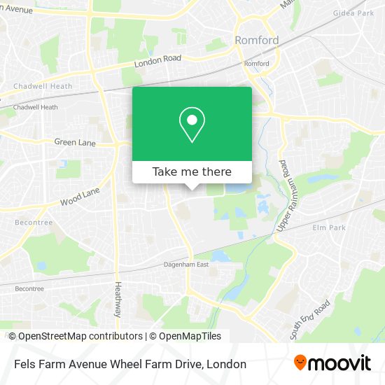 Fels Farm Avenue Wheel Farm Drive map
