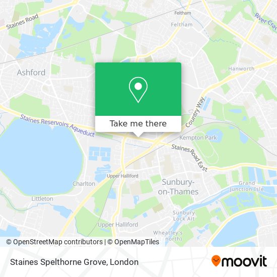 Staines Spelthorne Grove map