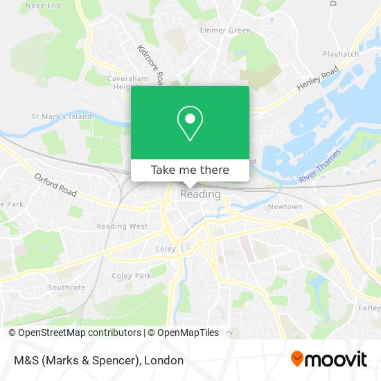 M&S (Marks & Spencer) map