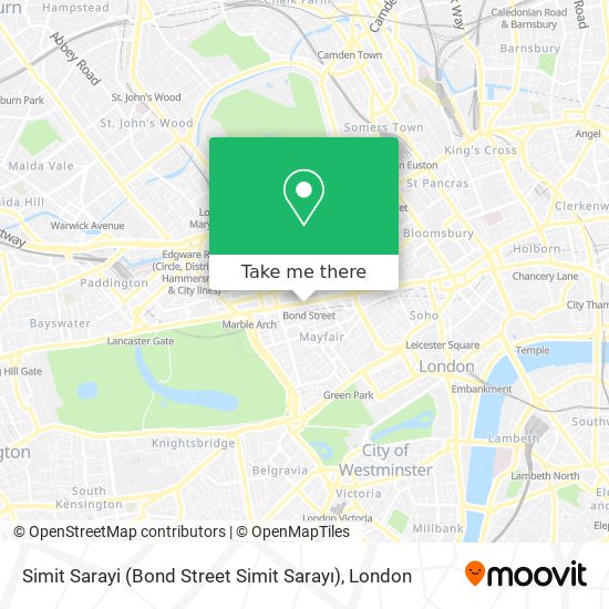 Simit Sarayi (Bond Street Simit Sarayı) map