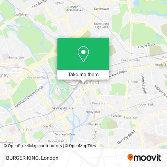 BURGER KING map