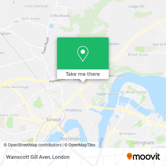 Wainscott Gill Aven map