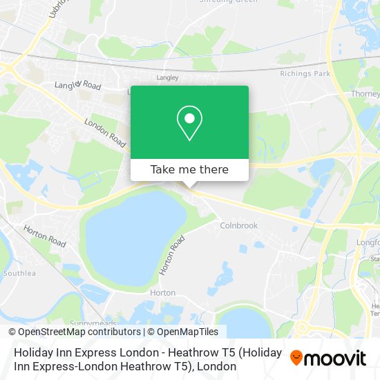 Holiday Inn Express London - Heathrow T5 map