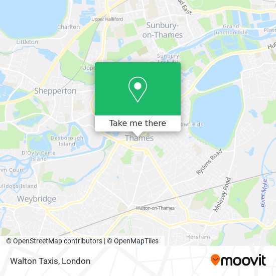 Walton Taxis map
