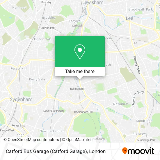 Catford Bus Garage (Catford Garage) map