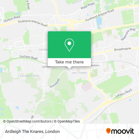 Ardleigh The Knares map