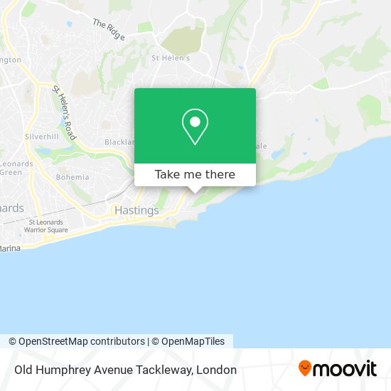 Old Humphrey Avenue Tackleway map