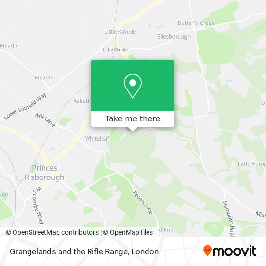 Grangelands and the Rifle Range map