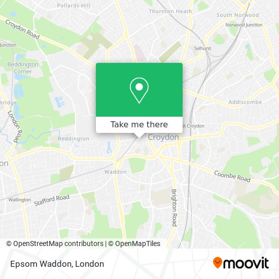 Epsom Waddon map