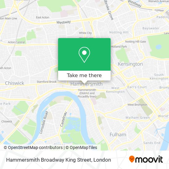 Hammersmith Broadway King Street map