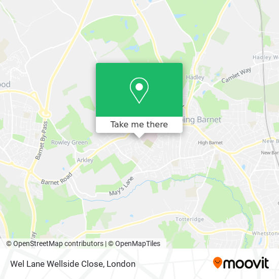 Wel Lane Wellside Close map