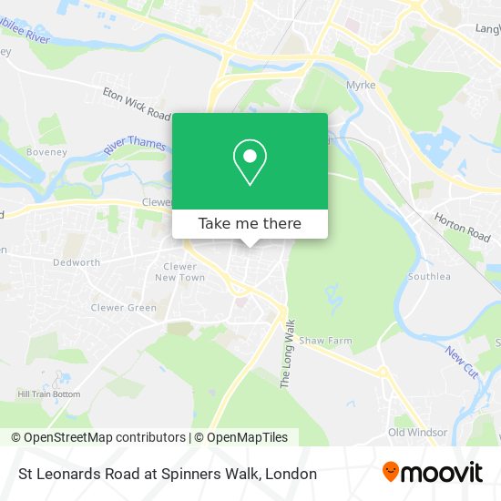 St Leonards Road at Spinners Walk map