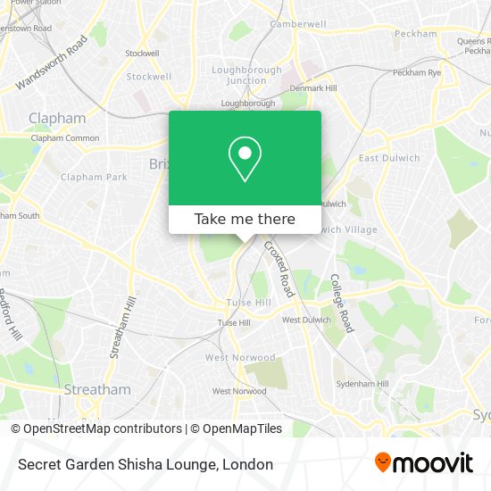 Secret Garden Shisha Lounge map