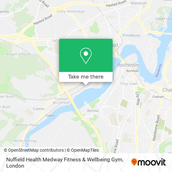 Nuffield Health Medway Fitness & Wellbeing Gym map