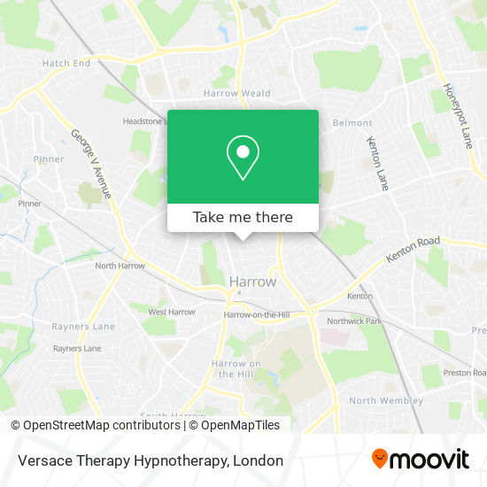 Versace Therapy Hypnotherapy map