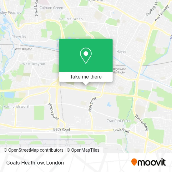 Goals Heathrow map