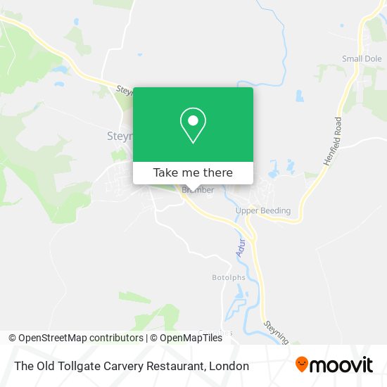 The Old Tollgate Carvery Restaurant map