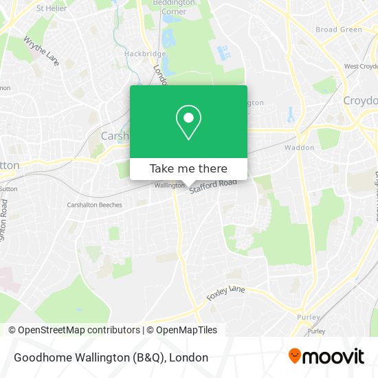 Goodhome Wallington (B&Q) map