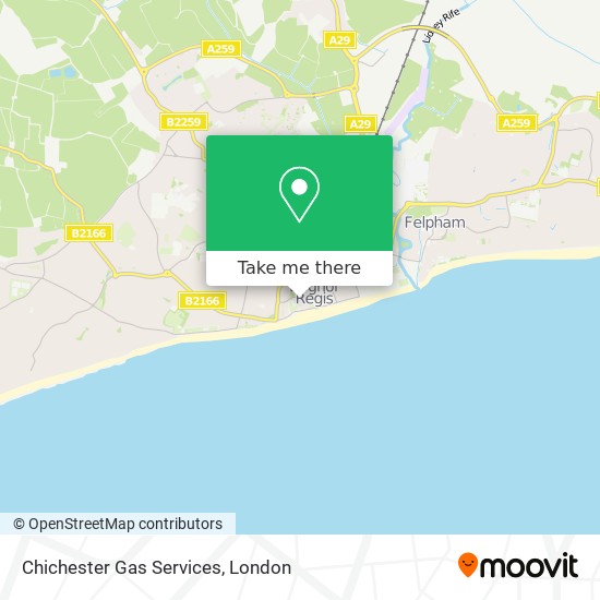 Chichester Gas Services map