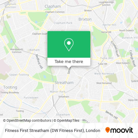 Fitness First Streatham (DW Fitness First) map