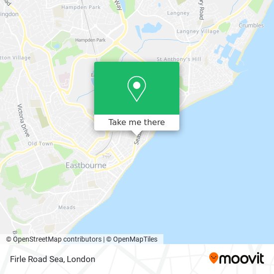 Firle Road Sea map