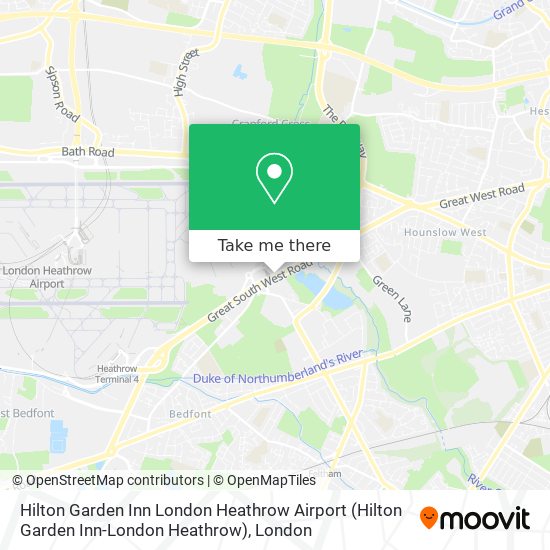 Hilton Garden Inn London Heathrow Airport map