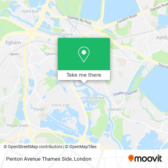 Penton Avenue Thames Side map